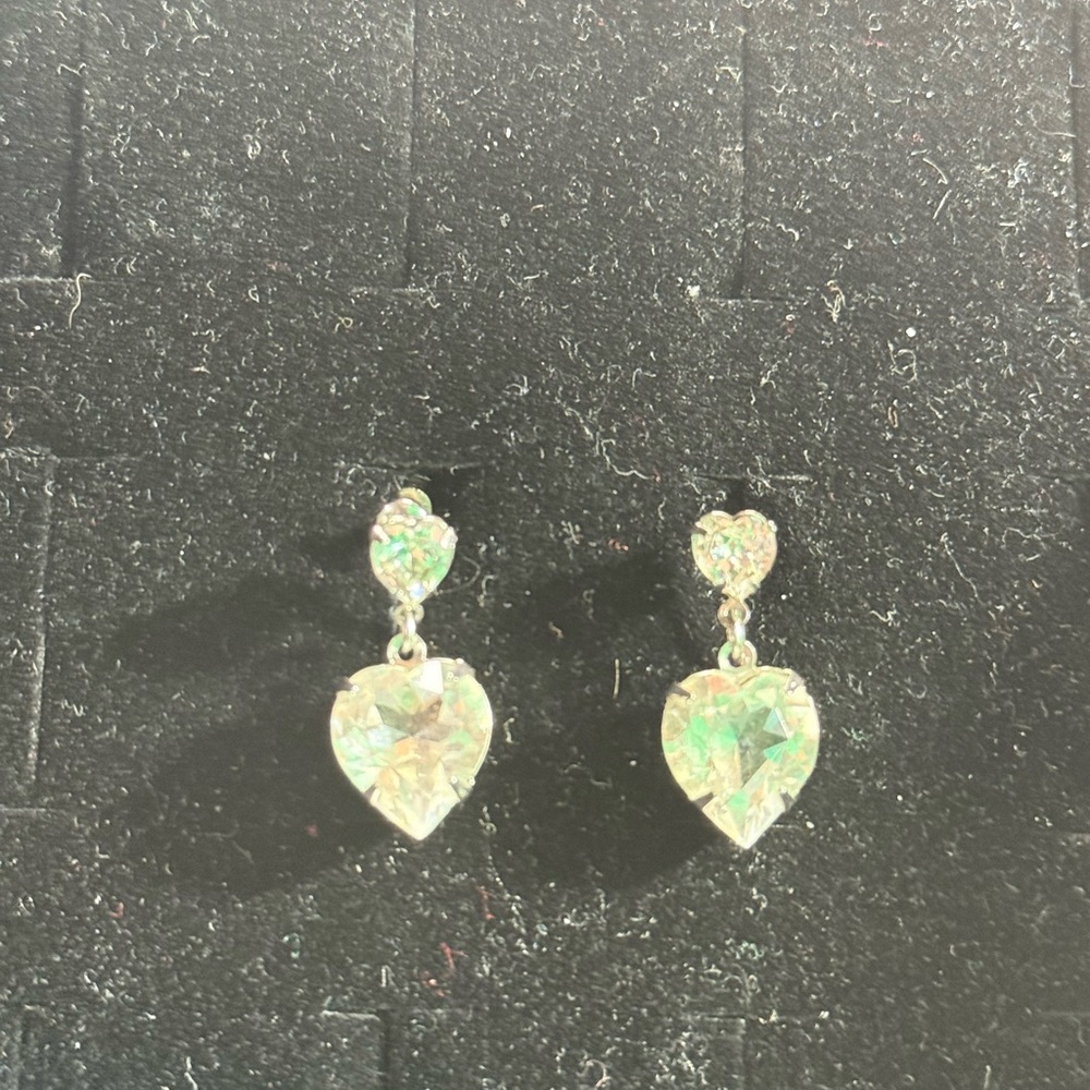 Vintage Sterling Silver‎ Crystal Screw on Earrings - Picture 6 of 7